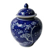 Blue and White Ceramic Blossom Temple Jar 31 cm