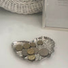 Silver Alloy Nautilus Shell Coin Key Trinket Tray