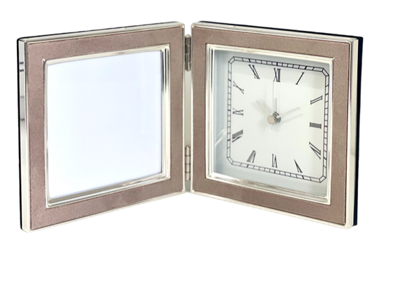Hinged Clock and Photo Frame