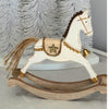 Wooden Rocking Horse Christmas Decor