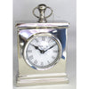 Silver Mantle Clock with Fob