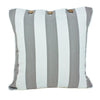 Grey and White Stripe Hamptons Cushion Cover - Amalfi