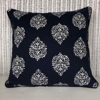 Hamptons Coastal Cushion Cover Navy and White Pattern Mix and Match 3 Sizes