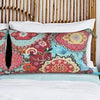 Bright Multi Colour Boho Pattern Cushion Cover with Tassels - Otto