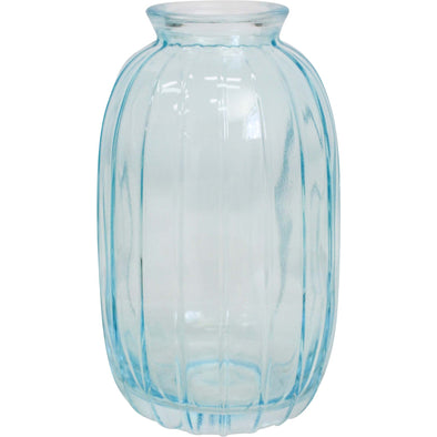 Sea Blue Glass Bud Vase 12 cm