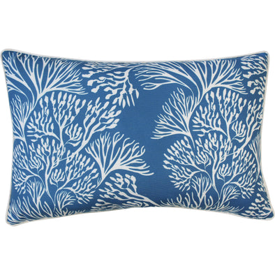 Ocean Blue Coral Cushion - 60 x 40 cm