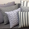 Pale Blue Grey Textured Cushion Cover - Gracie