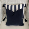 Navy Chenille Velvet Cushion Cover 40 x 40 cm
