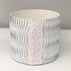 Ethical Handcrafted Recycled Paper Planter Pots - White