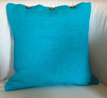 Turquoise Blue Green Solid Colour Cushion Cover - Turquoise