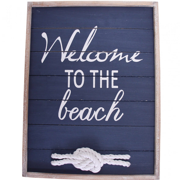 Framed Welcome to the Beach Wall Art